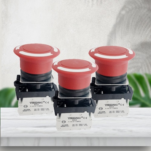 Nút Nhấn Khẩn màu đỏ TEKNIC EP4PSML401 tiếp điểm gài 1C2